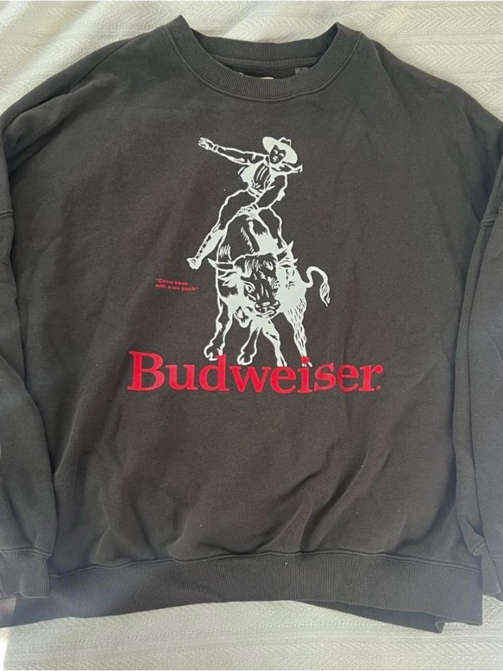 Budweiser Pacsun Crewneck Size Large - Washed Black Color